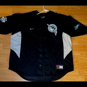 Miam/Florida Marlins throwback Jersey adult XL